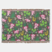 Axolotl Throw Blanket Decke (Vorderseite)