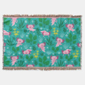 Axolotl Throw Blanket Decke (Vorderseite)