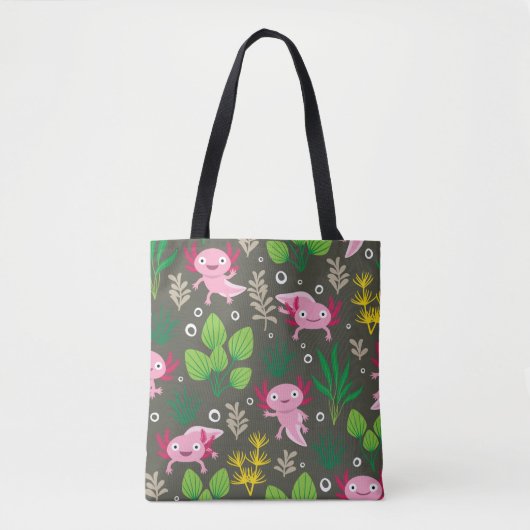 Axolotl Tote Bag Tasche (Vorderseite)