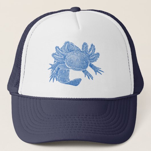 Axolotl Trucker Hat - BLUE Truckerkappe (Vorderseite)