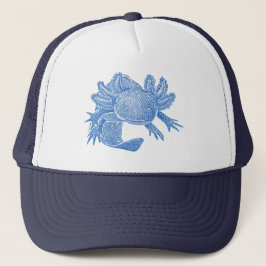 Axolotl Trucker Hut - BLAU Truckerkappe
