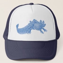 Axolotl Trucker Hut - BLAU Truckerkappe