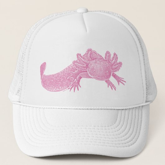 Axolotl Trucker Hut - ROSA Truckerkappe (Vorderseite)