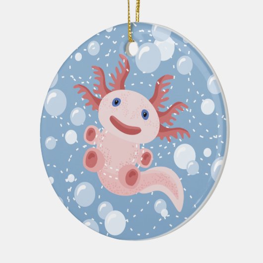 Axolotl und der Blasen-mutige vektorentwurf Keramikornament (Links)