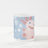 Axolotl und der Blasen-mutige vektorentwurf Mattglastasse (Mittel)