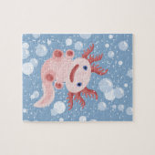 Axolotl und der Blasen-mutige vektorentwurf Puzzle (Horizontal)
