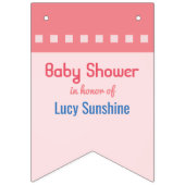 Axolotl und die Blasen - blaues Wasser-Babyparty Wimpelkette (Zweite Fahne)