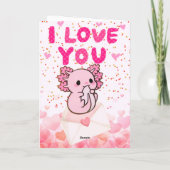 Axolotl valentines day cards karte (Rückseite)