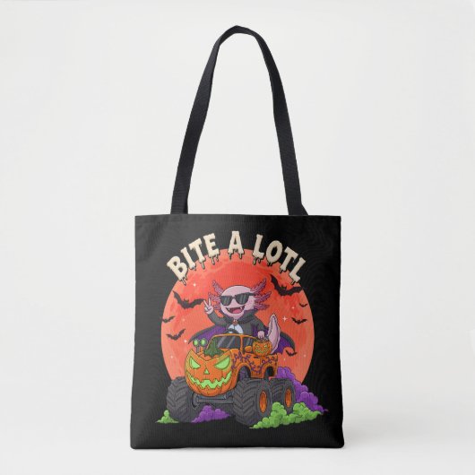 Axolotl Vampire Halloween Monster Truck Candy Tasche (Vorderseite)