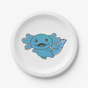 Axolotl Verschiedene Axolotls Sweet Axolotl Pappteller
