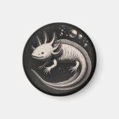 Axolotl Vintag Illustration Magnet (Vorne)