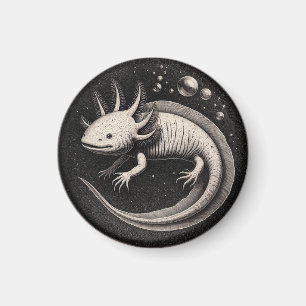Axolotl-Vintage-Illustration Magnet