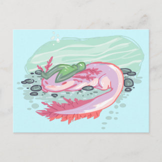 Axolotl Water Puppy Postkarte