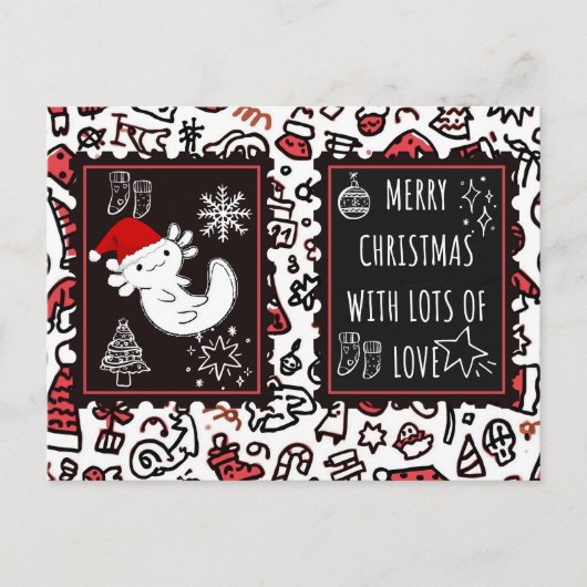 Axolotl Weihnachten (Vorderseite)