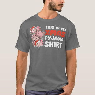 Axolotl Weihnachten Dies ist mein Xmas-Pyjama T-Shirt