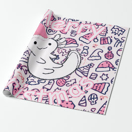 Axolotl Weihnachten Geschenkpapier