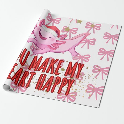 Axolotl Weihnachten Geschenkpapier