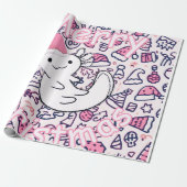 Axolotl Weihnachten Geschenkpapier (Ungerollt)