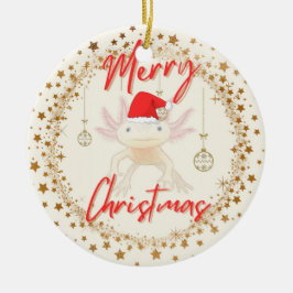 Axolotl Weihnachten Keramik Ornament