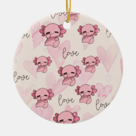 Axolotl Weihnachten Keramik Ornament