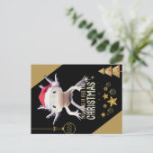 Axolotl Weihnachten Postkarte (Stehend Vorderseite)