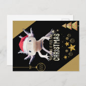 Axolotl Weihnachten Postkarte (Vorne/Hinten)