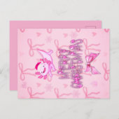 Axolotl Weihnachten Postkarte (Vorne/Hinten)