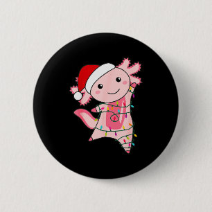 Axolotl Weihnachts Fee Licht Weihnachten Axolotl Button