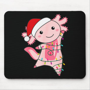 Axolotl Weihnachts Fee Licht Weihnachten Axolotl Mousepad
