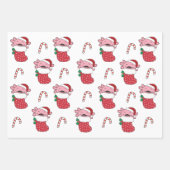 Axolotl Weihnachts Wintertiere Urlaub Axolotls Geschenkpapier Set (Vorderseite 2)