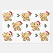 Axolotl Weihnachts Wintertiere Urlaub Axolotls Geschenkpapier Set (Vorderseite 3)