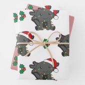 Axolotl Weihnachts Wintertiere Urlaub Axolotls Geschenkpapier Set (Beispiel)