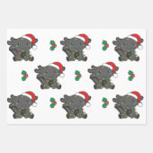 Axolotl Weihnachts Wintertiere Urlaub Axolotls Geschenkpapier Set (Vorderseite)