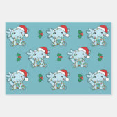 Axolotl Weihnachts Wintertiere Urlaub Axolotls Geschenkpapier Set (Vorderseite 3)