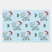 Axolotl Weihnachts Wintertiere Urlaub Axolotls Geschenkpapier Set (Vorderseite)
