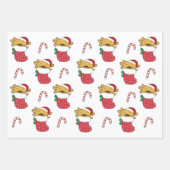 Axolotl Weihnachts Wintertiere Urlaub Axolotls Geschenkpapier Set (Vorderseite 2)