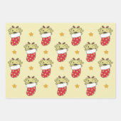 Axolotl Weihnachts Wintertiere Urlaub Axolotls Geschenkpapier Set (Vorderseite)