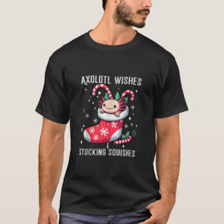Axolotl Weihnachtsfest Strumpf Niedlich Kawaii Axo T-Shirt