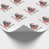 Axolotl Weihnachtsgeschenk Wintertiere Axolotl Geschenkpapier (Ecke)