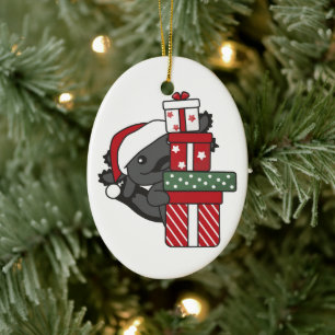Axolotl Weihnachtsgeschenk Wintertiere Axolotl Keramik Ornament