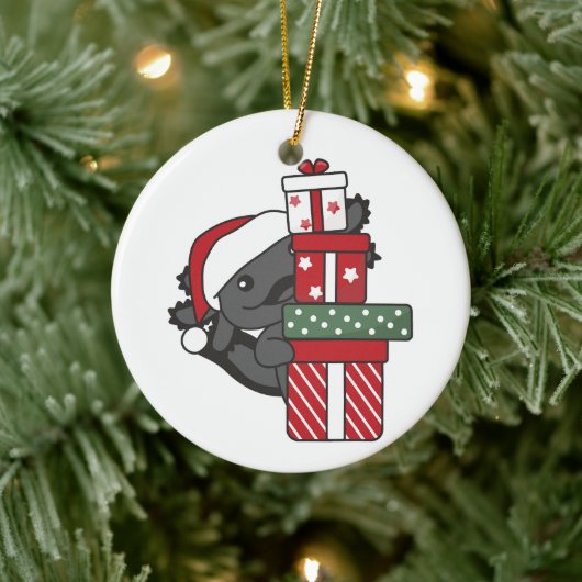 Axolotl Weihnachtsgeschenk Wintertiere Axolotl Keramik Ornament (Baum)