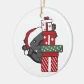 Axolotl Weihnachtsgeschenk Wintertiere Axolotl Keramik Ornament (Links)
