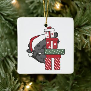 Axolotl Weihnachtsgeschenk Wintertiere Axolotl Keramikornament