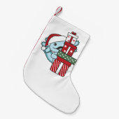 Axolotl Weihnachtsgeschenk Wintertiere Axolotl Kleiner Weihnachtsstrumpf (Vorderansicht (hängend))