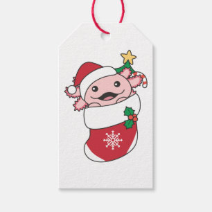 Axolotl Weihnachtsschnee Wintertiere Axolotls Geschenkanhänger