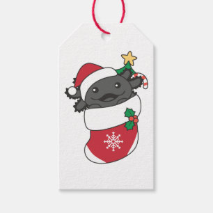 Axolotl Weihnachtsschnee Wintertiere Axolotls Geschenkanhänger