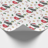 Axolotl Weihnachtsschnee Wintertiere Axolotls Geschenkpapier (Ecke)