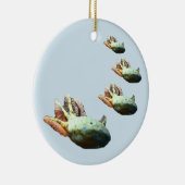 AXOLOTL Weihnachtsverzierung Keramik Ornament (Rechts)