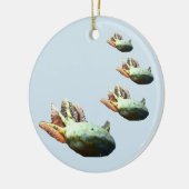 AXOLOTL Weihnachtsverzierung Keramik Ornament (Links)