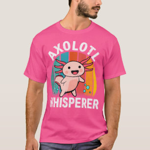 Axolotl Whisperer Sunset Kawaii Salamander Amphibi T-Shirt
